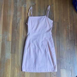 Polka dot body con dress